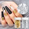 4*50cm/Roll Net Line Nail Stickers For Nails Gold Silver Mesh Nail Transfer Foil Paper Decals 3D Nail Art Decorations ► Photo 2/6