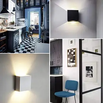 

Indoor Lighting Wall Light Wall Lamp Aluminum Cube Fashion High-End Modern Living Room COB Bathroom Home Decoration Bedroom