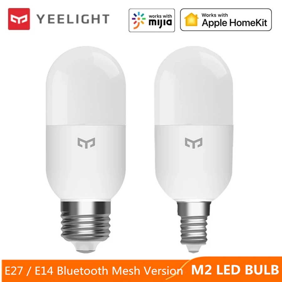 Yeelight Smart LED Bulb M2 E27 E14 light Bluetooth Mesh Lamp APP Control By  Xiaomi smart home APP Mihome Work With Gateway - AliExpress