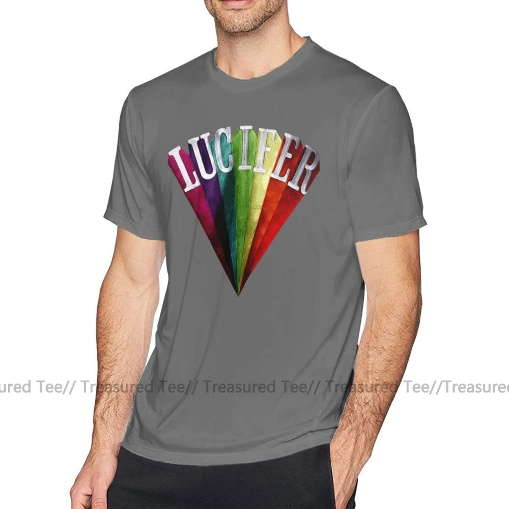 Культовая футболка Lucifer Rising, уличная футболка с коротким рукавом, забавная футболка, плюс размер, Хлопковая мужская футболка с принтом