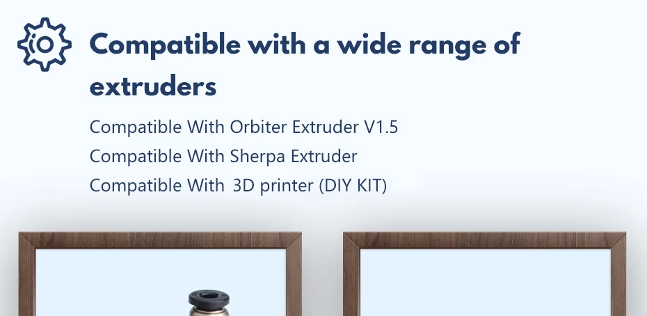 Orbitadora Sherpa Ender3 CR10 BLv, Motor 10T, NEMA14, 36mm, 17mm
