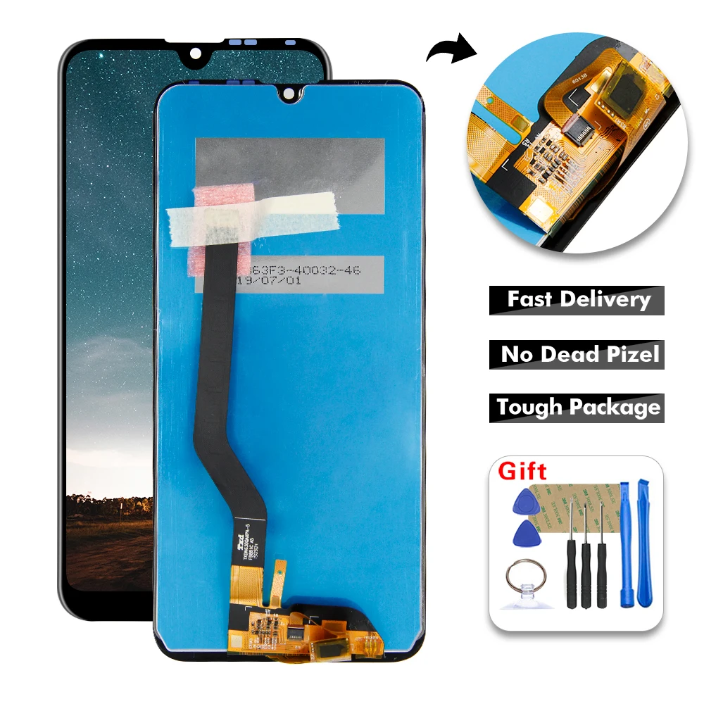 

LCD Display For Huawei Y7/Y7 Pro 2019 Y7 Prime DUB-LX2 DUB LCD Display Digitizer Screen Touch Panel Glass Sensor Assembly+Tools