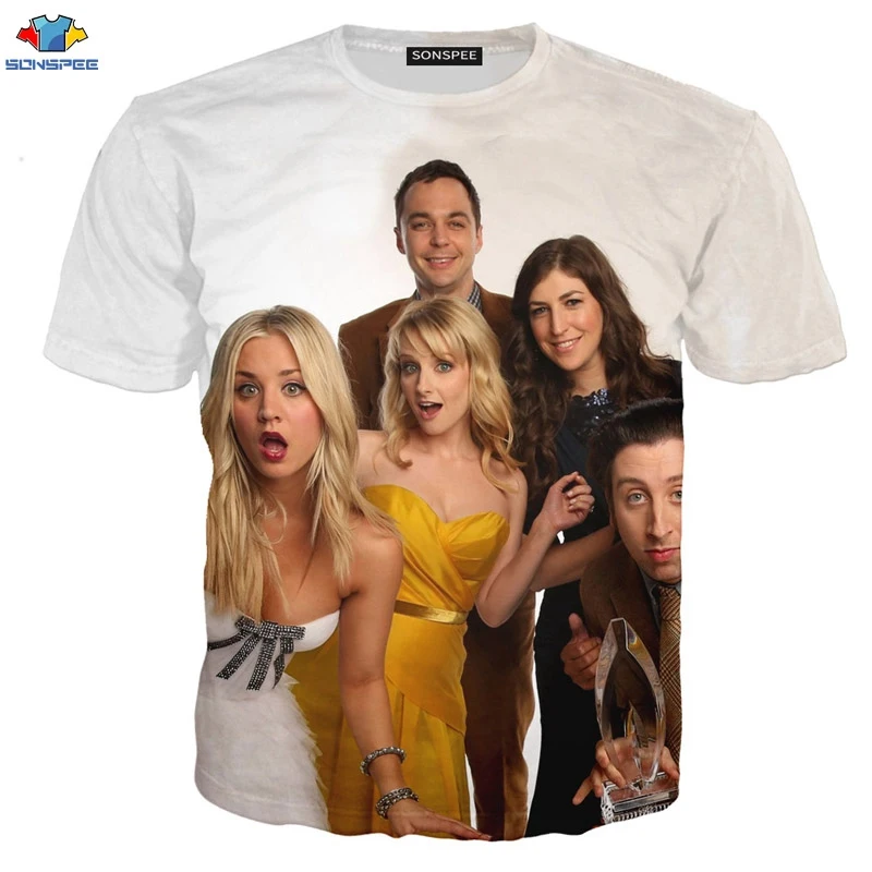 22 SONSPEE The Big Bang Theory Funny3D Футболка с принтом для мужчин и женщин, унисекс, горячая Распродажа, модные хип-хоп футболки, уличная одежда для отдыха, XK38 - Цвет: 22