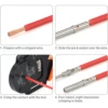 IWISS IWD-1620 Deutsch Size 16 Crimper,Solid Barrel Contact&Circular Connector Contacts Crimping Tool,8 Indents Wire Crimp Plier 6