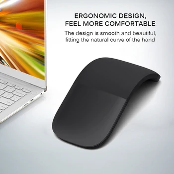 

For Microsoft PC Bluetooth Mouse Silent Wireless Arc Touch Roller Mice Ultra Thin Laser Computer Gaming Foldable Mouse