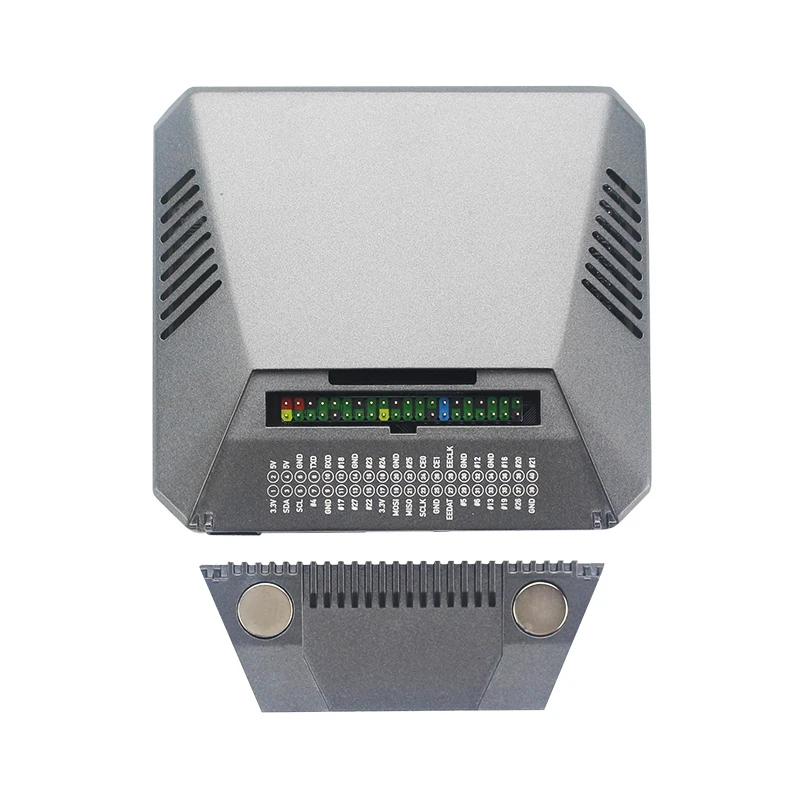 Алюминиевый Чехол для Raspberry Pi 4B С безопасной кнопкой питания и вентилятором чтобы