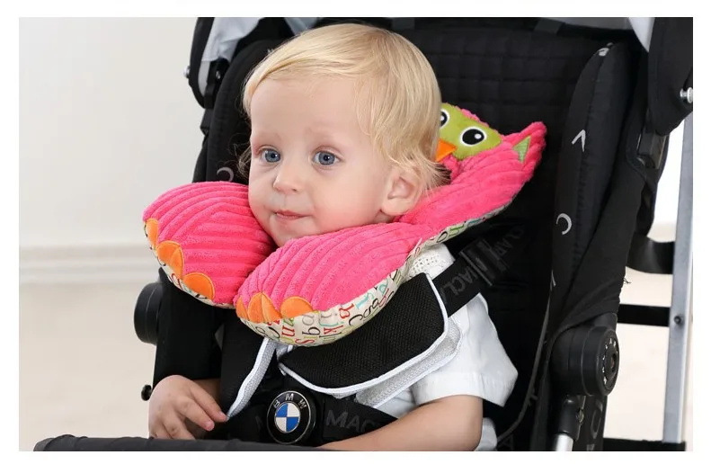 JOLLYBABY детский шеи Поддержка Подушка u-образная подушка для путешествий детское автокресло безопасности Подушка под спину 1-4 года летнего