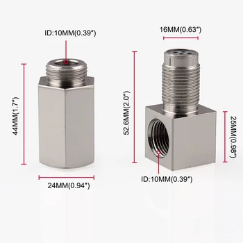 

oxygen sensor o2 02 header bung pipe spacer 18mm extension 90 degrees