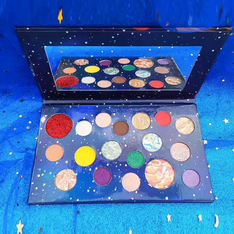 HUDAMOJI planet 18 color eyeshadow highlighter potato texture eyeshadow pallete Long lasting eye shadow makeup pallete TSLM1 HUDAMOJI planet 18 color eyeshadow highlighter potato texture eyeshadow pallete Long lasting eye shadow makeup pallete TSLM1