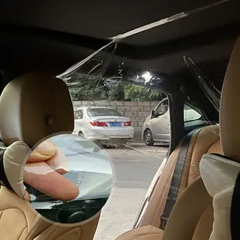 

1x Car film 1* Auto Bulkhead Partition Divider PVC Safe Curtain 1.4*1.8m