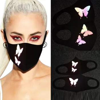 

Adult Unisex Outdoor Mask Sunscreen Luminous Butterfly Can Be Washed Mascarilla Reutilizable Mondmasker Wasbaar Mask for face