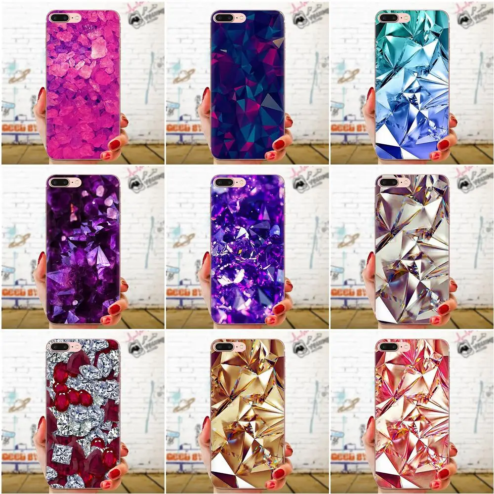 

For LG K50 Q6 Q7 Q8 Q60 X Power 2 3 Nexus 5 5X V10 V20 V30 V40 Q Stylus TPU Pattern Phone Crystal Diamond