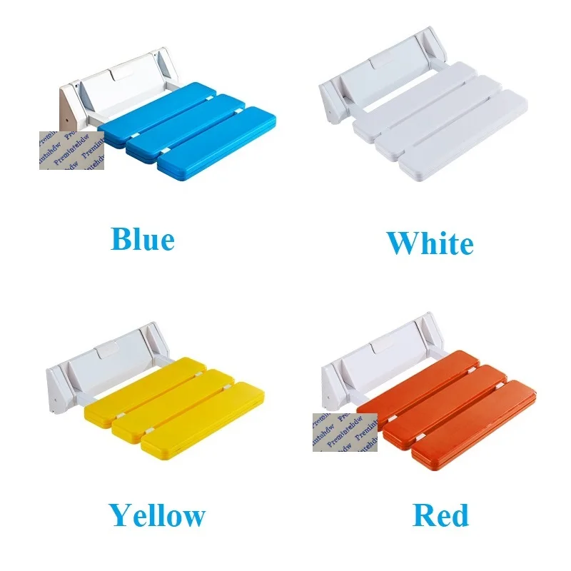 130Kg ABS Wall Mount Folding Drop Leaf Seat Stool Bathroom Shower 2