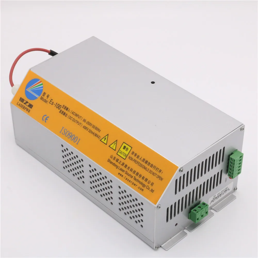 HY-ES100 Co2 100 Вт Лазерный источник питания для 100 Вт-120 Вт лазерная лампа EFR лазерная трубка