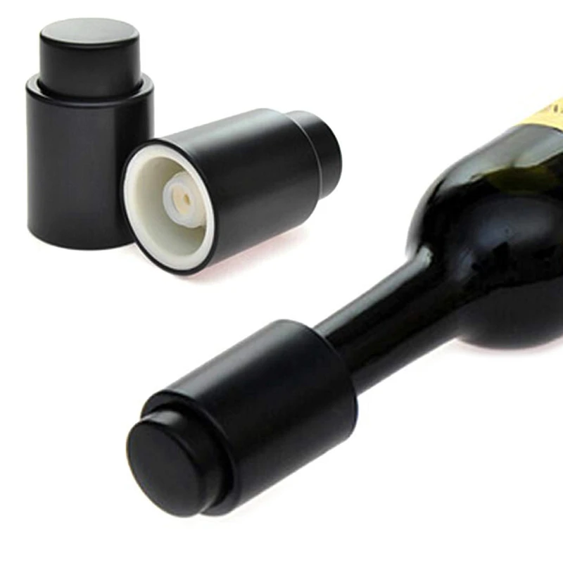 ABUI-Wine вакуумная пробка для вина красное вино уплотнительная пробка со шкалой времени черная 6 упаковка