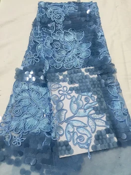 

french voile guipure lace fabric/ high quality sequins french lace fabric for nigerian wedding dress 5yards/lot CD27721