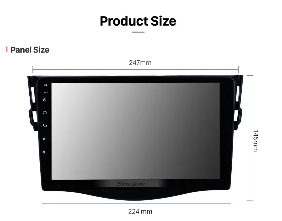 Excellent Seicane Android 9.0 9 inch 2Din Car Radio For 2013 Toyota RAV4 HD Touchscreen GPS Navi car Multimedia Player Support 3G Wifi 15