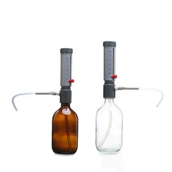Distributeur de liquide semi automatique, bouteille de laboratoire, économique, Type à manchon, réglable, 5 25 ml 