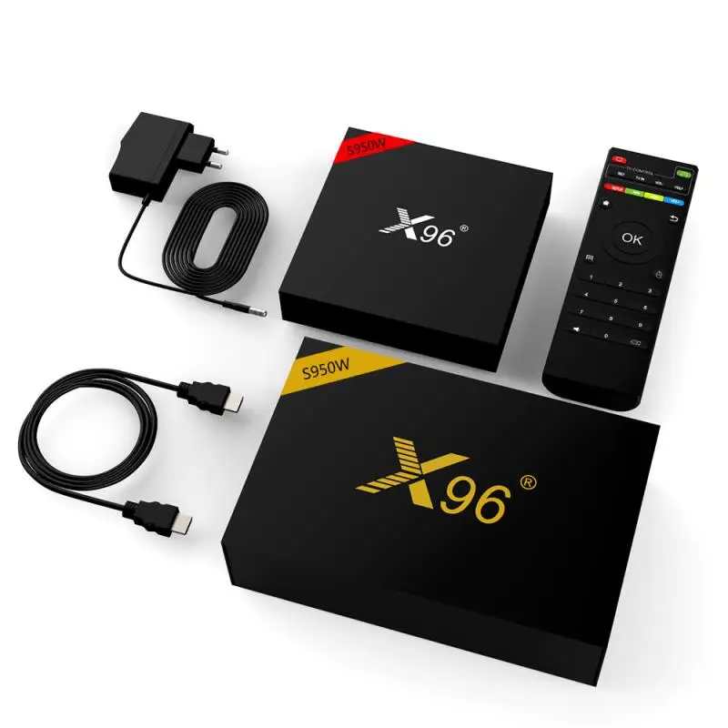 X96W Android 7 1 Смарт ТВ коробка 2GB16GB Amlogic S905W 4 ядра 2 ГГц Wi Fi Декодер каналов кабельного