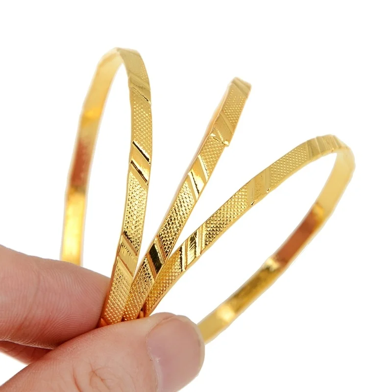 3Pcs/Lot Gold Plated Children Kid Baby Circle Bangle Bracelet Zinc Alloy Jewelry Gifts bangle bracelet