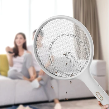

Electric Hand Insect Fly Swatter Racket USB Rechargeable Portable Mosquitos Killer Pest Control For Bedroom Outdoor