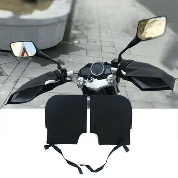 

Winter Thermal Motorcycle Handlebar Gloves Windproof Waterproof Warm Motorbike Handle Bar Hand Cover Muffs For Winter