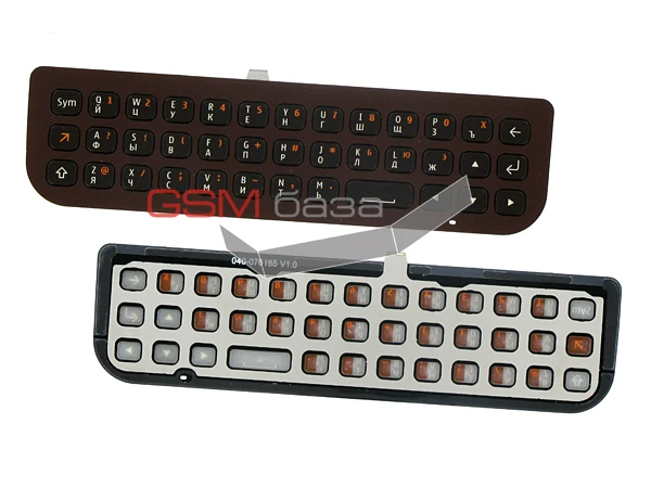 Original Nokia n97 mini teclas del teclado QWERTZ para maletero teclado numérico Gold N 97 