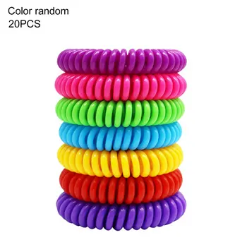 

Anti Mosquito Bracelet Outdoor Indoor Silicone Spiral Wrist Band Mosquito Repellent Bracelet For Children Pest Control