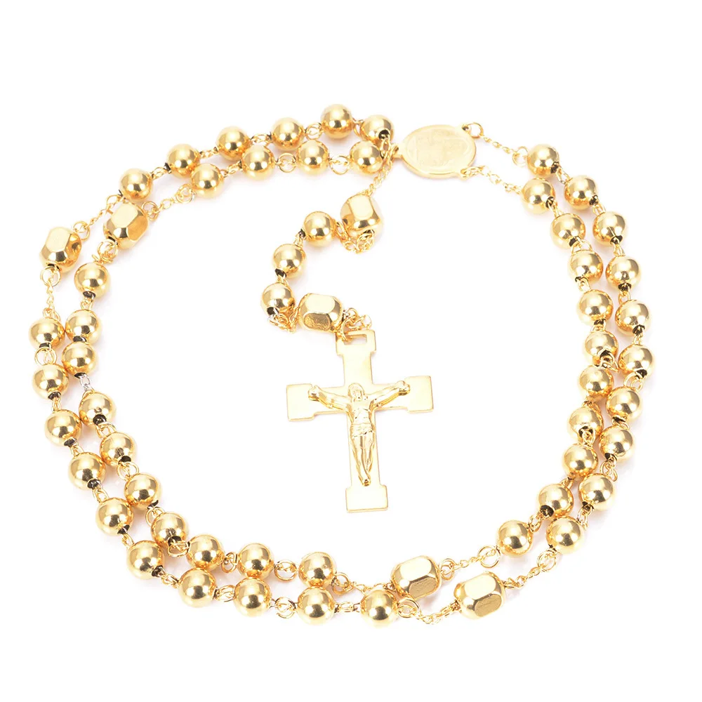 Stainless Steel Rosary Necklace 3
