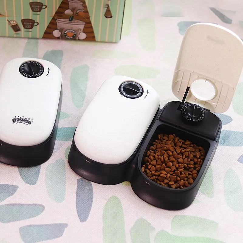 

Cats Timing Feeders Automatic Pet Cat Dog Feeder Dish Bowl For Cats Dogs Pets Dogs Timer Food Bowl Pet Dry Food Dispenser