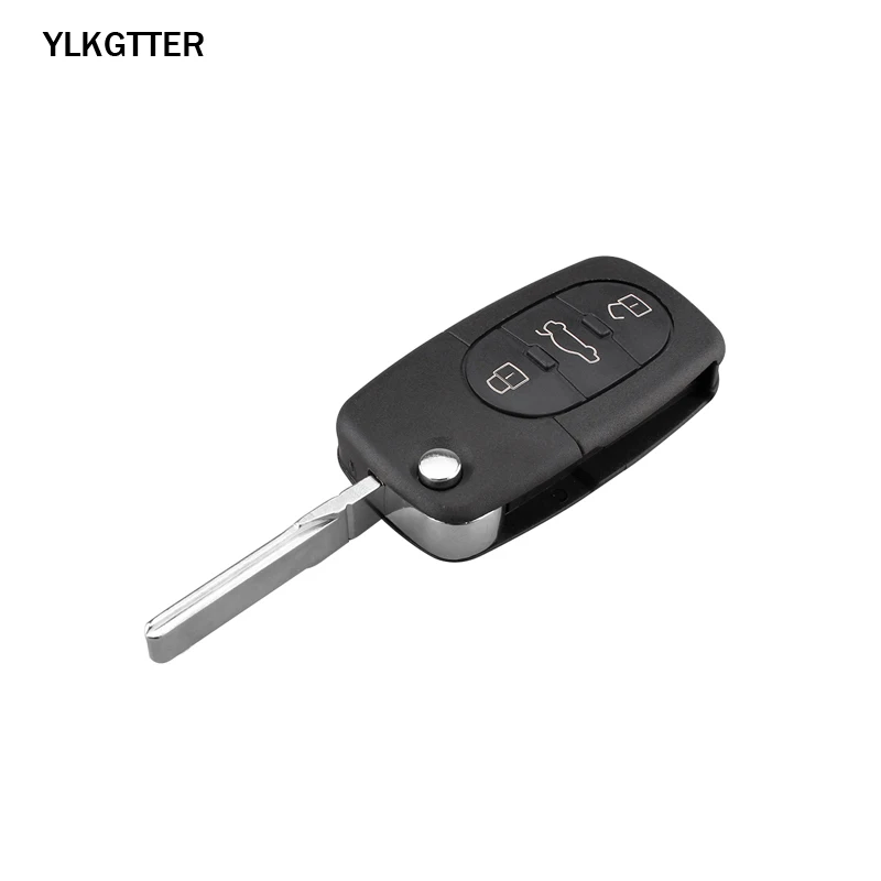 YLKGTTER 315 МГц 3+ 1 кнопки флип складной смарт-ключ костюм для Audi A4 A6 A8 S4 S6 S8 Allroad Quattro RS6 TT Cabriolet с ID48