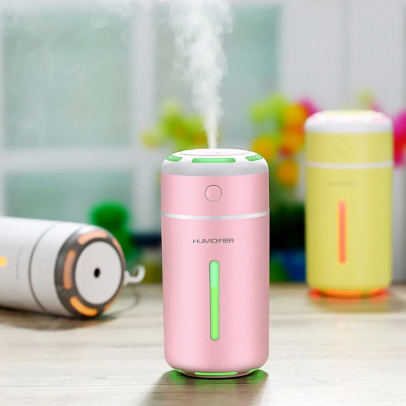 USB Ultrasonic Humidifier Air Humidifier Essential Oil Diffuser With 7 Colors Night Light Electric Aromatherapy For Car Office