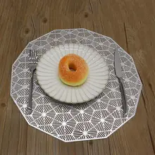 

Oil Resistant Place Mat Round PVC Reusable Practical Cup Coaster Kitchen Tools