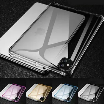 

For iPad Pro 11" 12.9" 2018/2020 Clear Silicone Ultra Slim Transparent TPU Soft Rubber Back Tablet Case Cover
