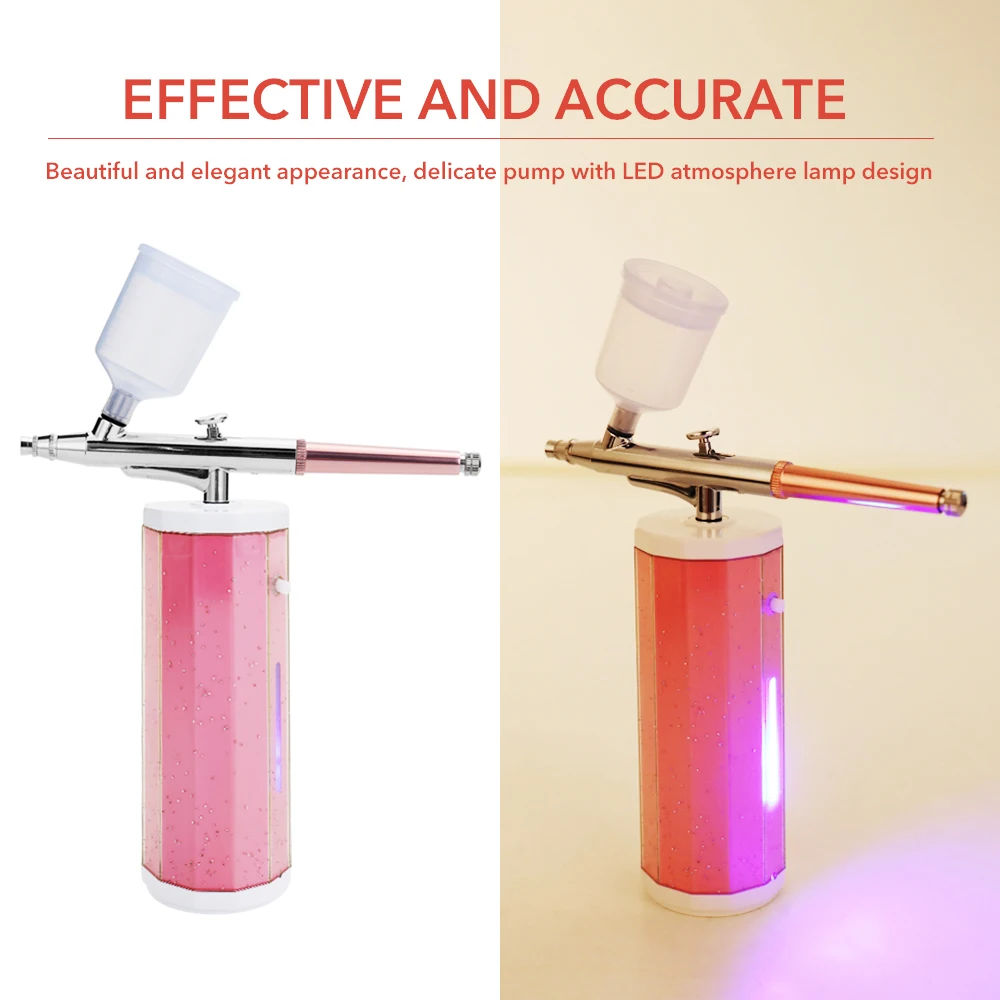 Новая портативная аэрография набор небольшой спрей дозатор набор воздушных компрессоров кислородная Инъекционная Машина Мини-распылитель для женщин рождественские подарки