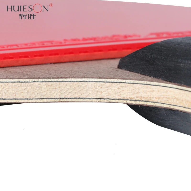 Huieson 6 Star комплект ракетки для настольного тенниса двойные лица Прыщи-в резиновой Пинг Понг Летучая мышь с мячиками для настольного тенниса/крышка/край протектор