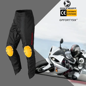 

ROCK BIKER Motorcycle Pants Waterproof Windproof Warm Motocross Rider Riding Racing CE Protect Trousers moto quickly off pants