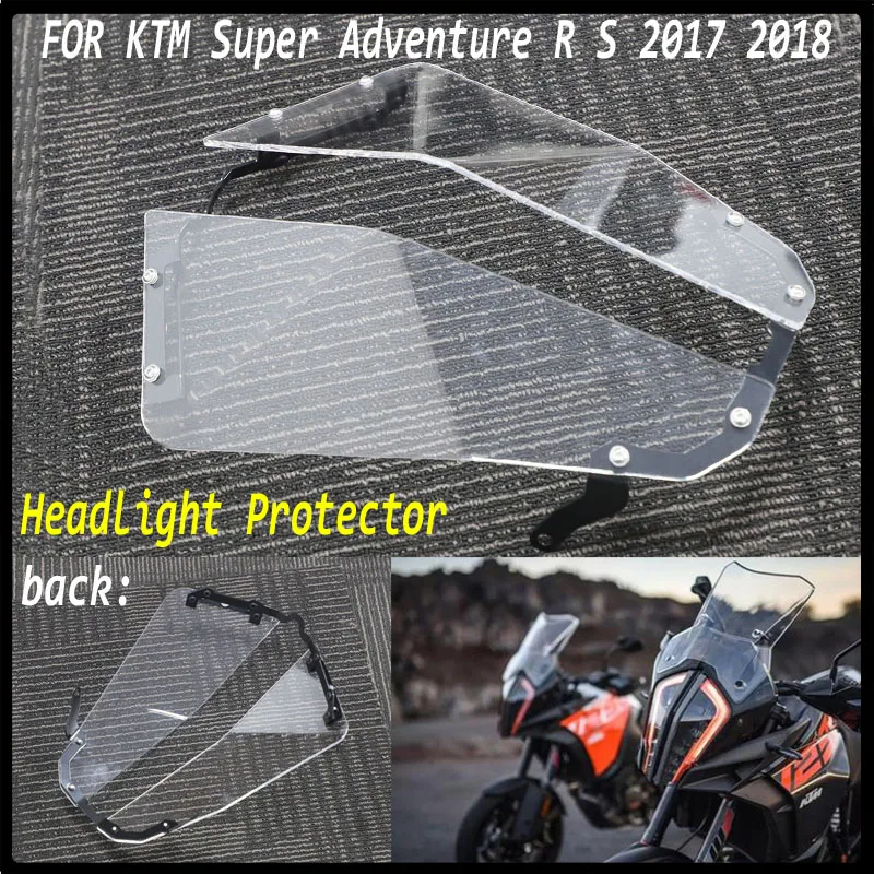Transparent Headlight Guard Headlight Protector FOR KTM 1290 super