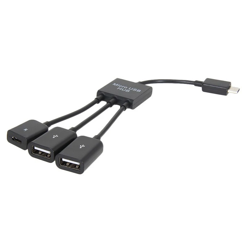 Многофункциональный 3 в 1 двойной Micro USB хост OTG концентратор адаптер кабель папа-мама двойной Micro USB 2,0 хост OTG концентратор адаптер кабель
