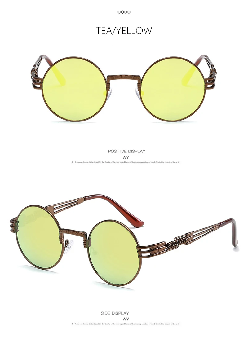 HD16 высококачественные паровые панк Солнцезащитные очки Мужские Винтажные женские солнцезащитные очкив ретро стиле солнцезащитные очки gafas de sol для вождения очки Чехол