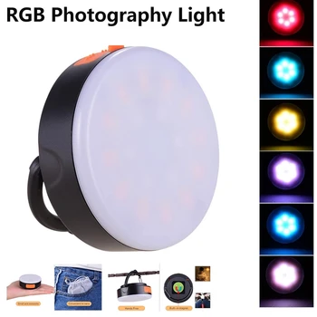 

RGB Light LED Fill Light Photography Lamp Portable Multi-Function RGB Fill Light 3200-6500K Photography Studio Light
