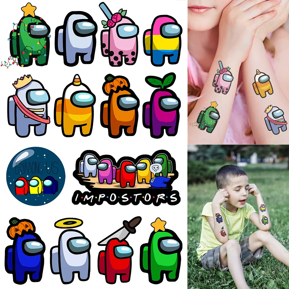 Cartoon Theme Stickers Waterproof Temporary Tattoo Stickers For Men Women Kids Game Tattoo Sticker Aliexpress cartoon theme stickers waterproof temporary tattoo stickers for men women kids game tattoo sticker