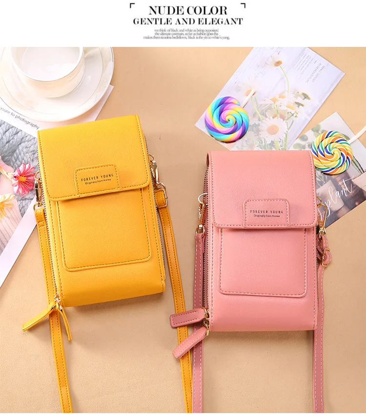 Women Bags Wallet Touch Screen Phone Crossbody Shoulder Strap Handbag