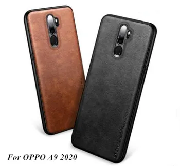 

For OPPO A9 2020 case Leather case luxury fashion imitation leather material simple phone case for OPPO A5 2020 A11 cover