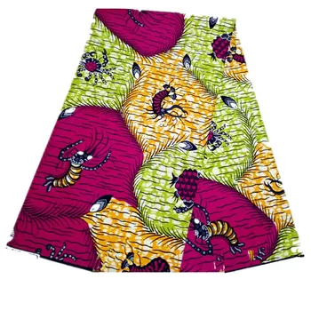 

Colorful Guarunteed Tissu African 100% Cotton African Print Fabric Wholesale Price Fabric African Wax 6yards NN0809-18