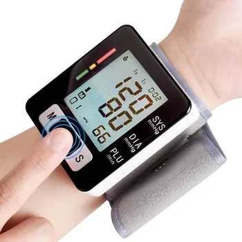 

Wrist Sphygmomanometer Cuff Automatic Digital Wrist Blood Pressure Monitor LCD BP Tonometer Pulse Rate Heart Beat Rate Meter CE