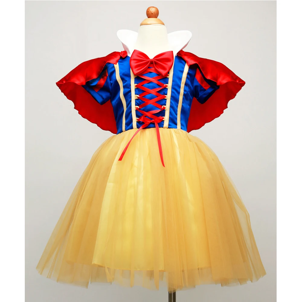 Fantasia Snow White Princess Dress for Girls Children's Halloween Cosplay Party Masquerade Costume Baby Girl Tutu Infants Gowns