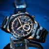 Curren Men's Watch Blue Dial Stainless Steel Band Date Mens Business Male Watches Waterproof Luxuries Men Wrist Watches for Men 4