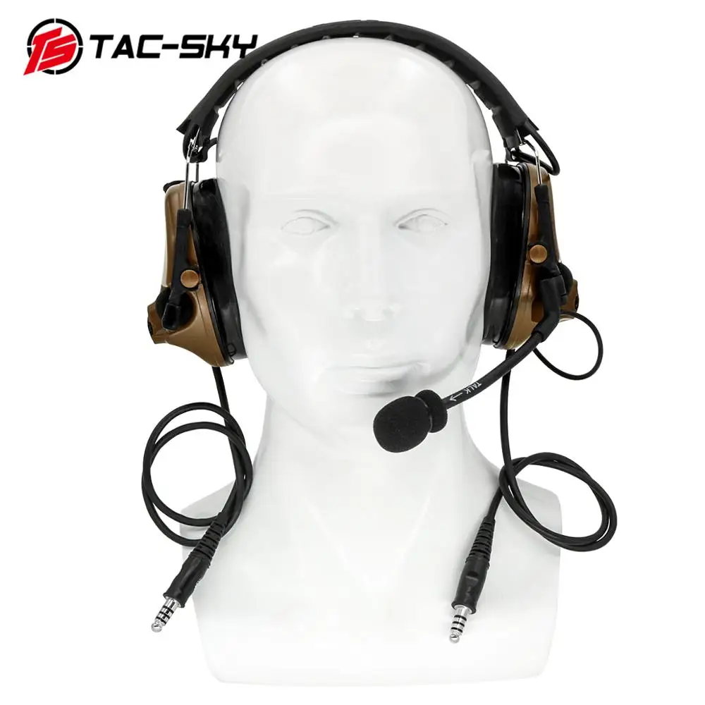 TAC SKY COMTAC III силиконовые наушники с двойной передачей для охоты на открытом