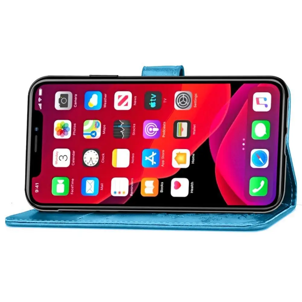 Чехол с клевером для iPhone X XR XS Max 7 8 6 6S Plus 5 5S SE 4 4S кожаный флип-чехол для iPhone 11 Pro 11Pro Max X XR XS Max